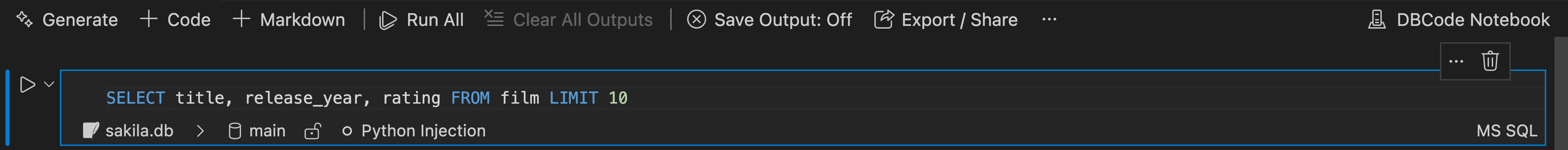 Add code cell