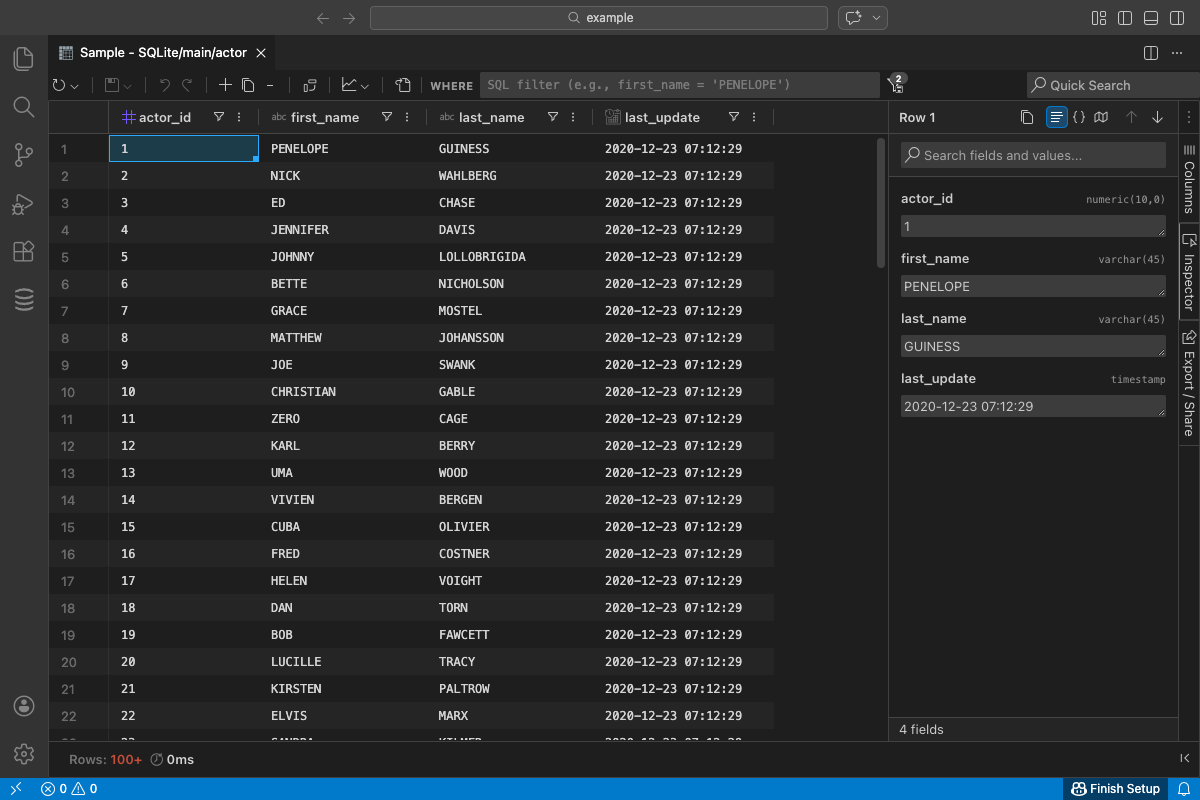 Inspector Form View