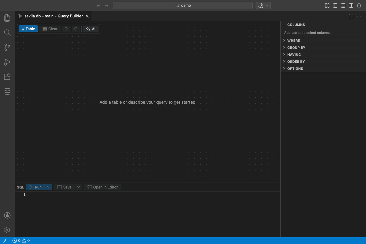 Query builder overview