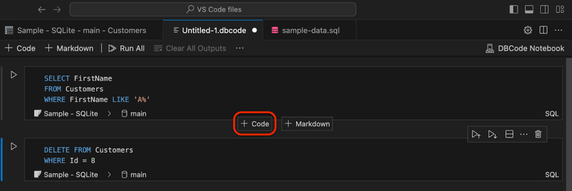 Add button on hover