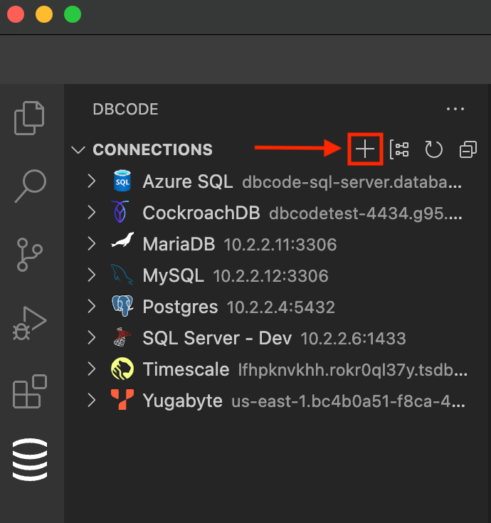 Add connection button