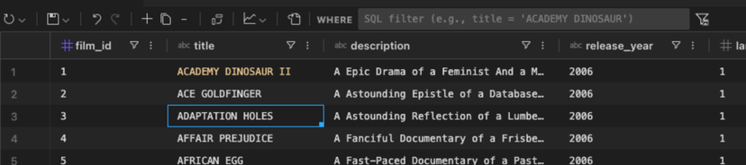Save button in the toolbar