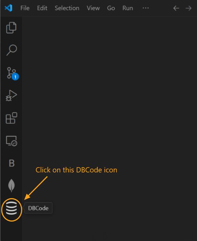 DBCode Icon in VS Code