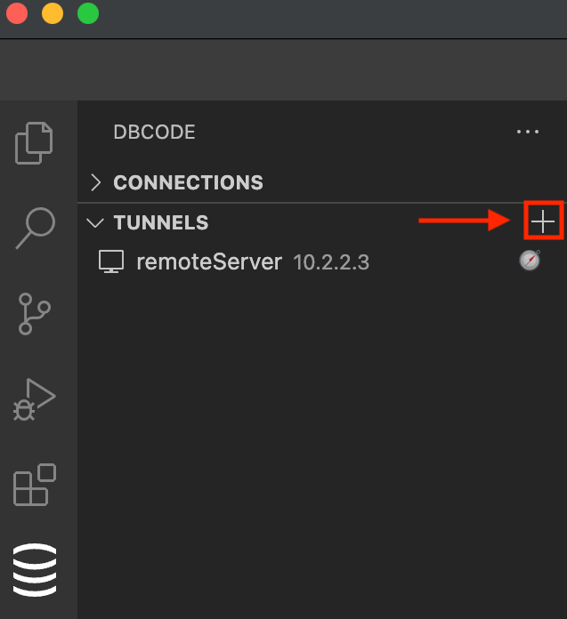 Adding a new SSH tunnel