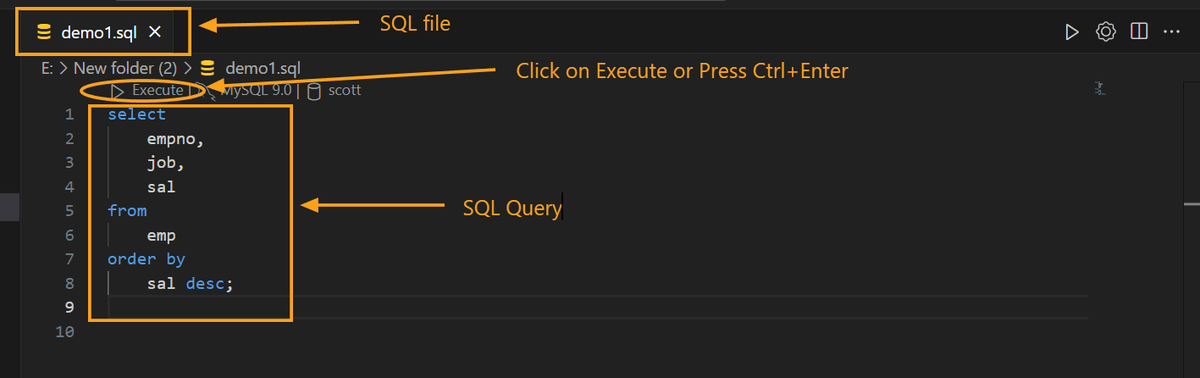 sql query