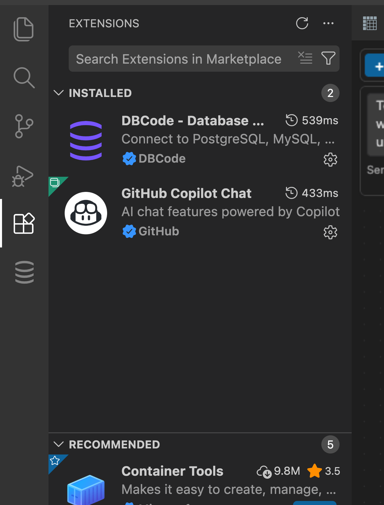 Extension icon in Visual Studio Code