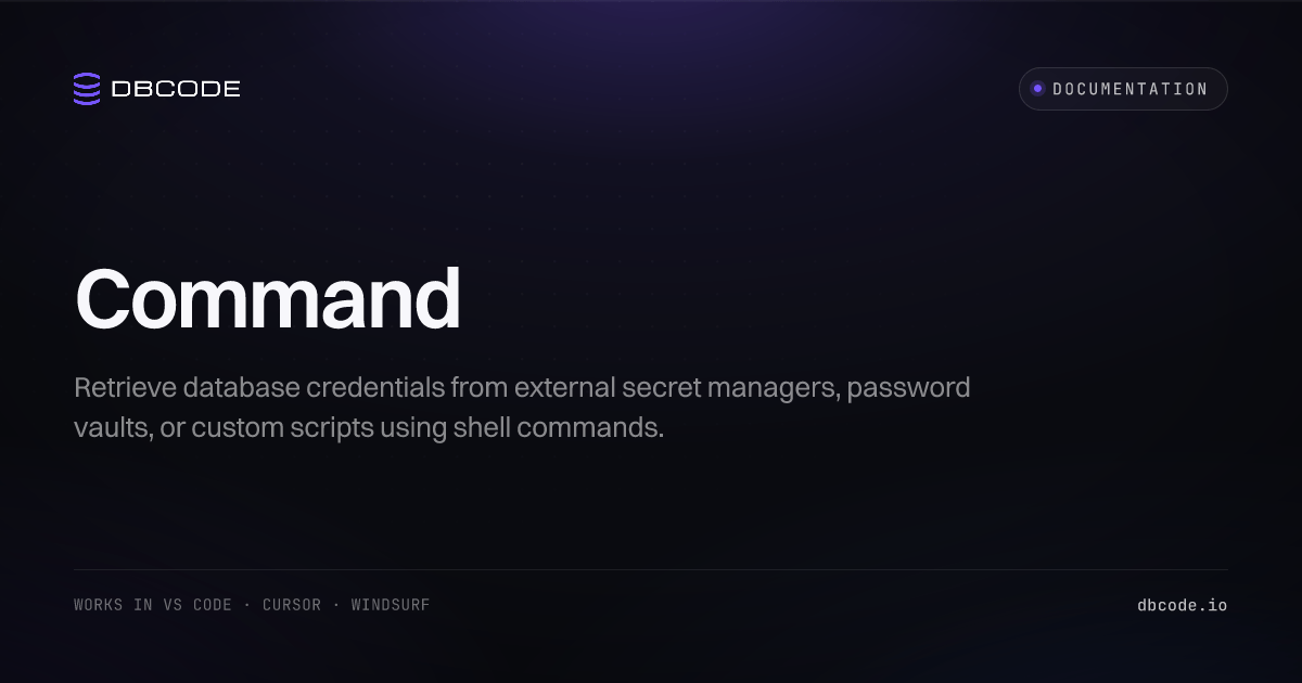Command | DBCode