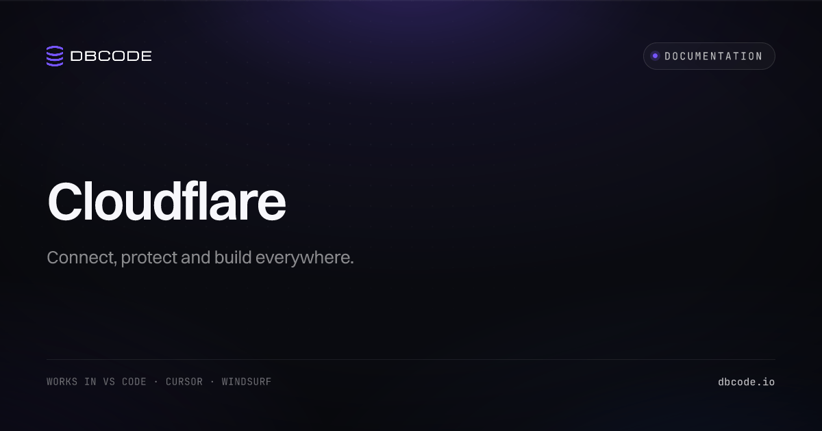 Cloudflare | DBCode