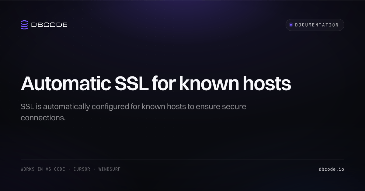 Auto SSL | DBCode