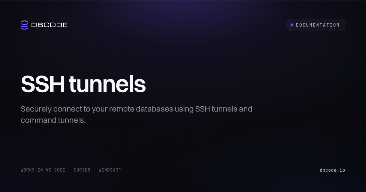 Tunnels | DBCode