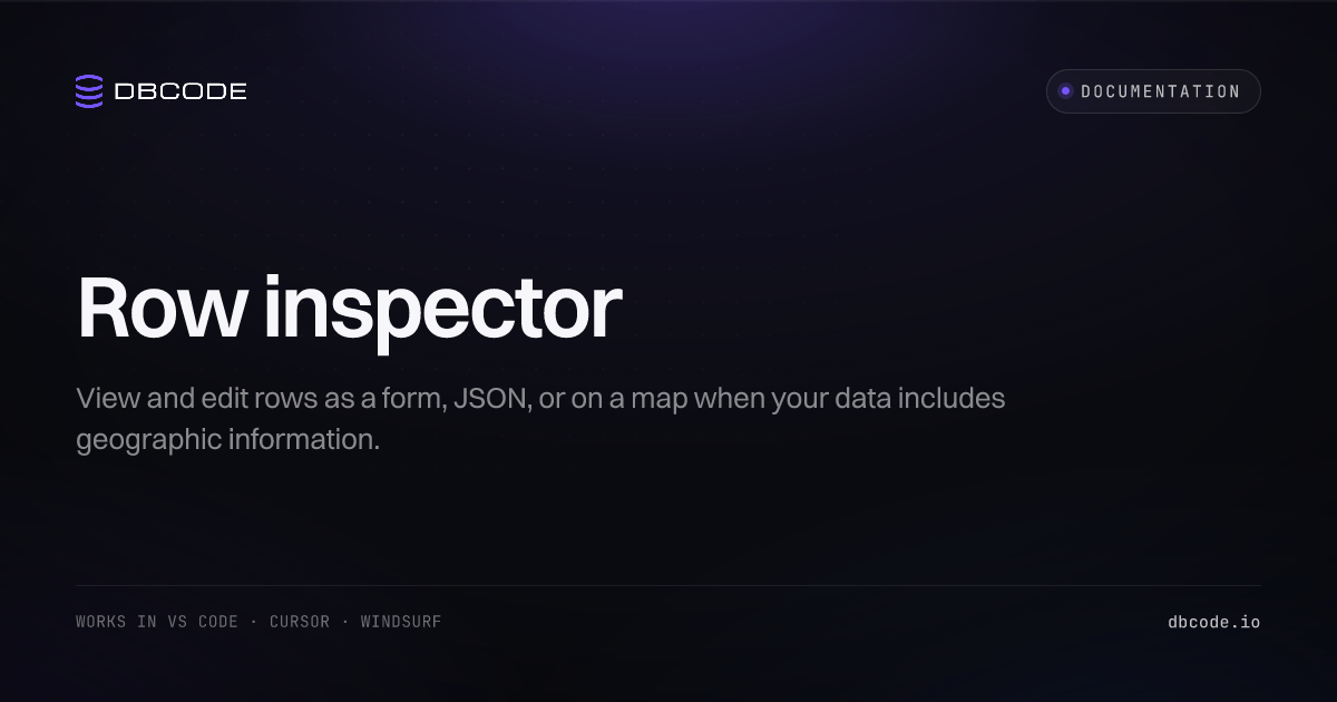 Inspector | DBCode