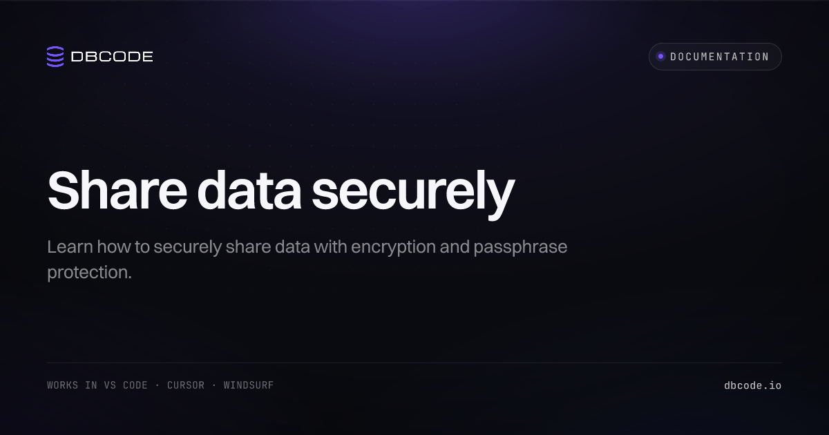 Secure Share | DBCode