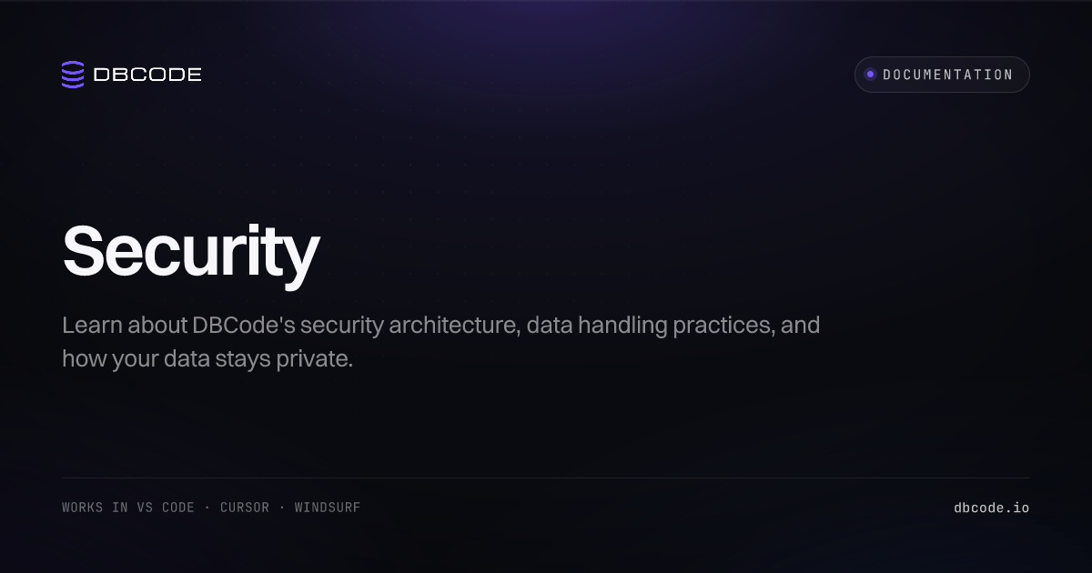 Security | DBCode
